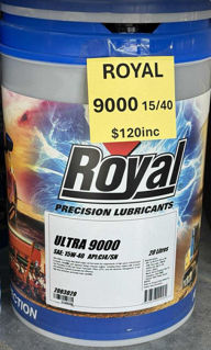 Picture of Royal - Ultra 9000 15W-40 Diesel Engine Oil - 20 Litre Drum